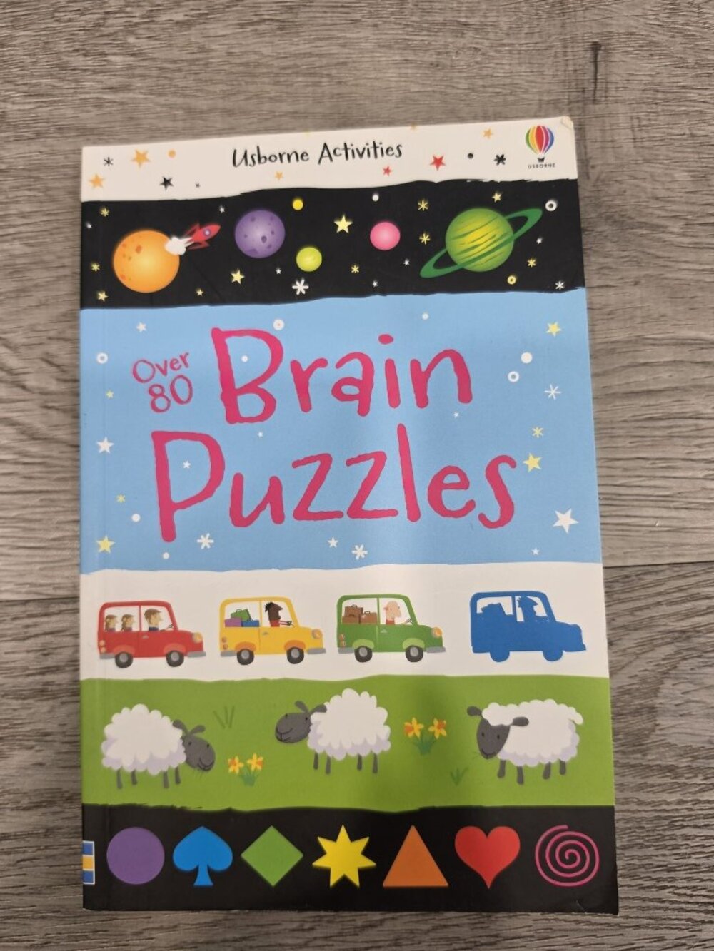 USBORNE Over 80 Brain Puzzles Usborne Activities Paperback Kids Educational Book